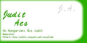 judit acs business card
