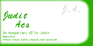 judit acs business card